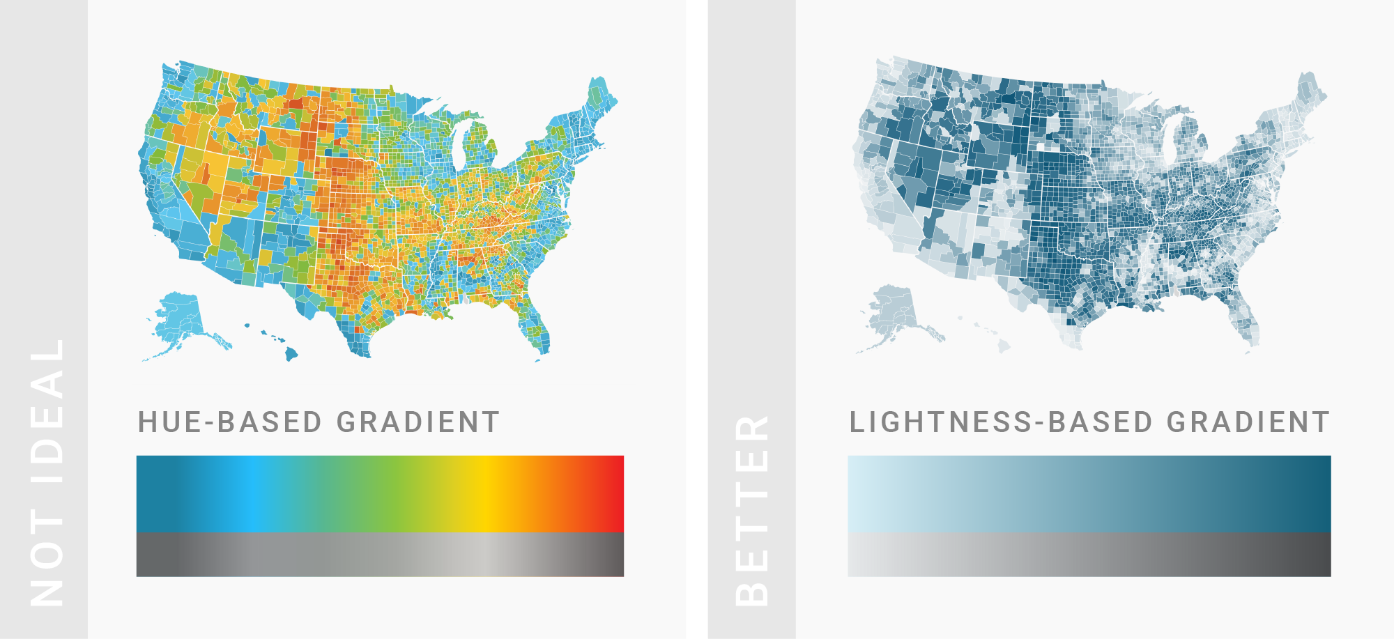 What to consider when choosing colors for data visualization? (from academy.datawrapper.de)
